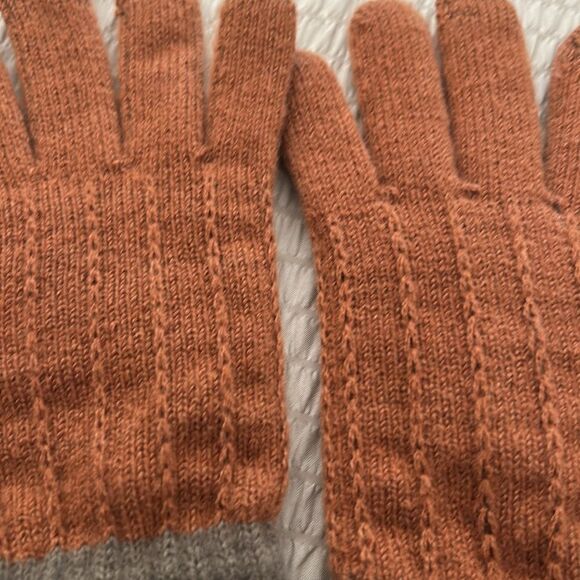 Alpaca blend rusty Brown and Gray Gloves-super soft and warm - Picture 3 of 5